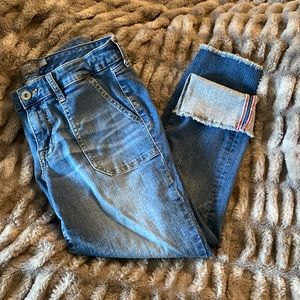 Torrid crop boyfriend vintage stretch jean